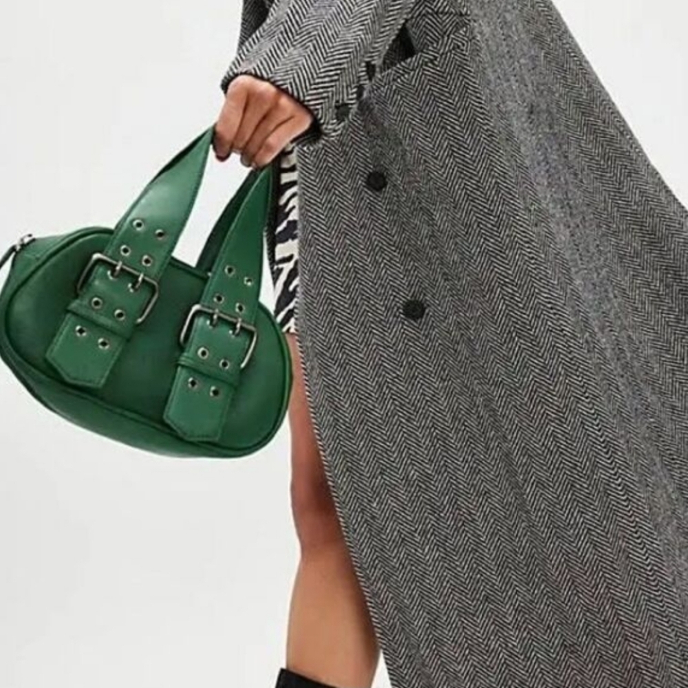 Free People Sheep Leather Say Yes Buckle Bag